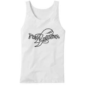 Top Lobsta embroidered logo tank top in WHITE