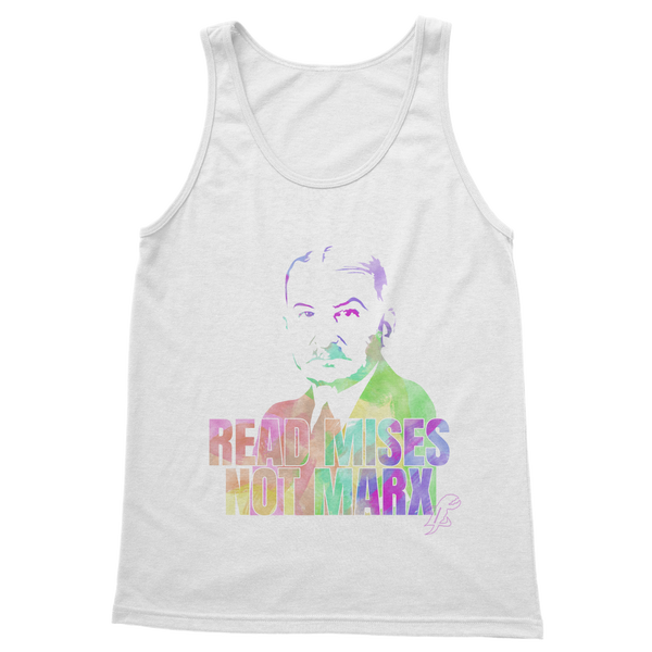 Read Mises Not Marx Watercolor Classic Women's Tank Top