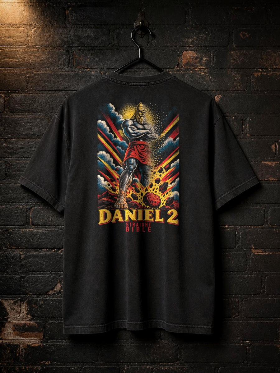 Daniel 2 Straight Bible Graphic T-Shirt — Black