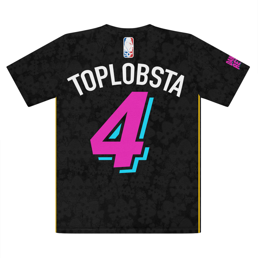 TopLobsta Miami Jersey Premium Cut and Sew Sublimation Unisex T-Shirt