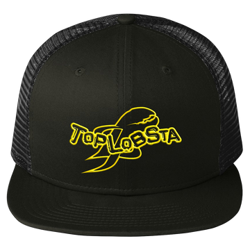 Top Lobsta embroidered logo cap in black