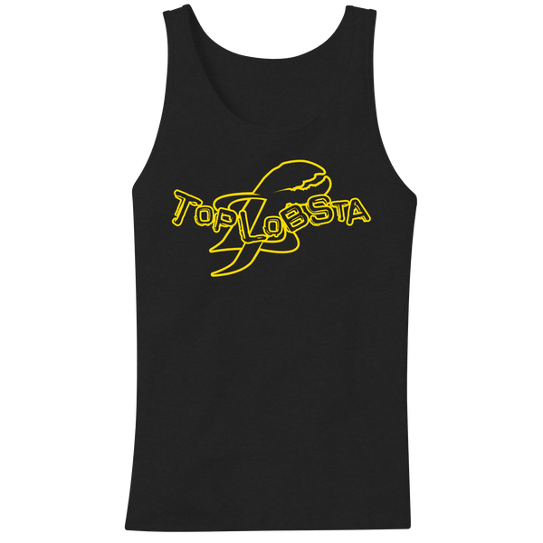 Top Lobsta embroidered logo tank top in black