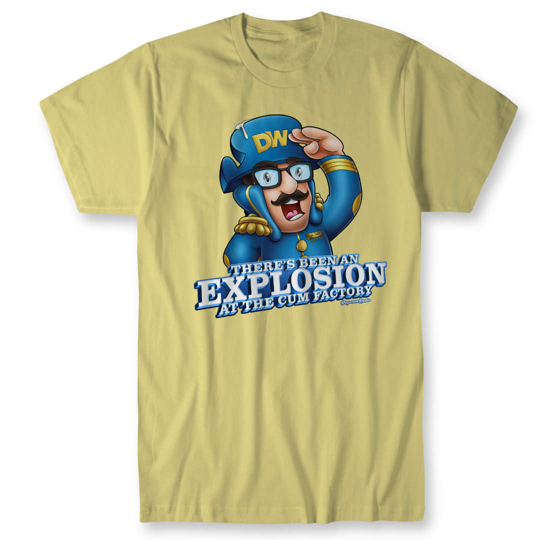 Expolsion at the Cum Factory T-Shirt-4