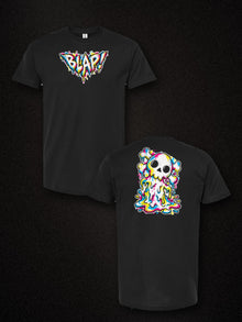 Blapped Nephy unisex black Tultex 202, front and back