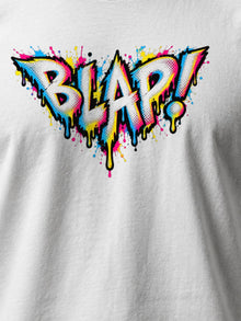 Blapped Nephy T-Shirt by Nephilim Death Squad: white Tultex 202 tee, print detail