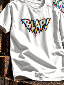 Blapped Nephy T-Shirt by Nephilim Death Squad: white Tultex 202 tee, flat lay, front print