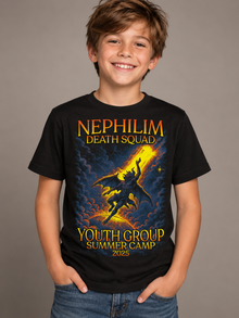 NDS Youth Group Summer Camp 2025 T-Shirt – Youth Tee – Black (youth model)