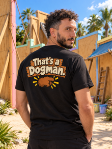 Nephy Co. Don't Blame the Bear T-Shirt – black unisex tee back view