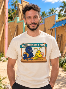 Nephy Co. Everybody Has a Price T-Shirt – natural unisex tee front view