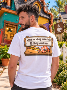 Nephy Co. Everybody Has a Price T-Shirt – white unisex tee back view