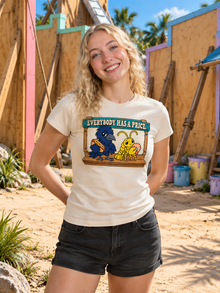 Nephy Co. Everybody Has a Price T-Shirt – natural women's slim tee front view
