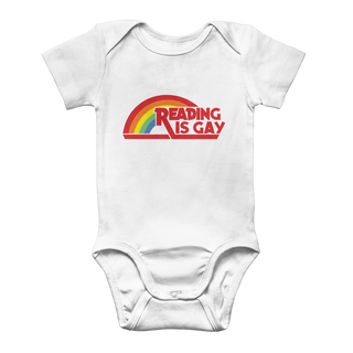 Reading is Gay Classic Baby Onesie Bodysuit