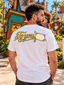 Nephy Co. It's MISTER Nastypants T-Shirt – white unisex tee back view