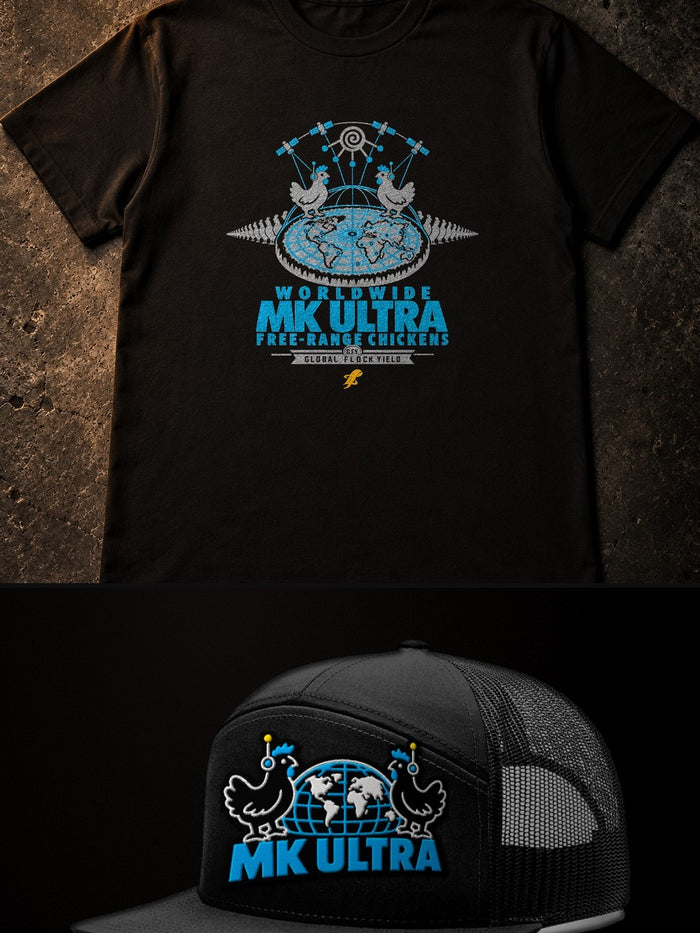 MK Ultra Chickens Pack: Tee + Trucker Hat