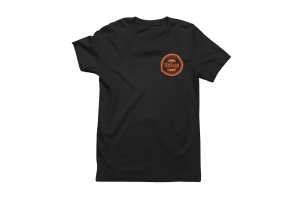 The Tishbite T-Shirt by Straight Bible – orange circular SOMETHING DIFFERENT badge on the left chest