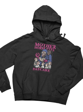 Mother Horse Eyes Daycare Hoodie - 0
