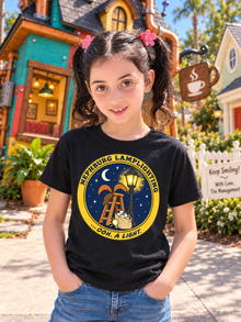 Nephy Co. Nephburg Lamplighting T-Shirt – black youth tee front view