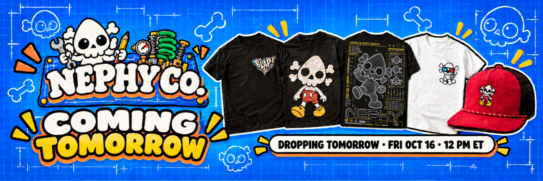 Nephy Co. drop - dropping tomorrow, Fri Oct 16, 12 PM ET