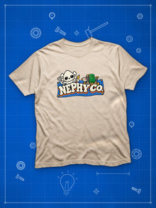 Nephy Co. Wordmark Tee in natural, front view