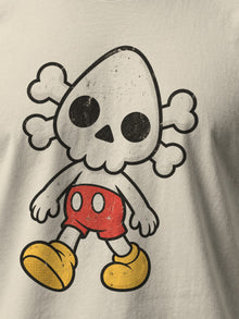 Nephy Toon Skull Tee by Nephilim Death Squad: natural Tultex 202 tee, print detail