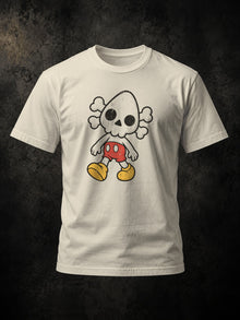 Nephy Toon Skull Tee by Nephilim Death Squad: natural Tultex 202 tee, front view
