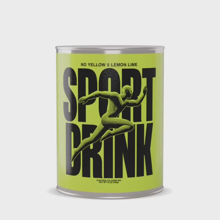 Green Sport Drink can