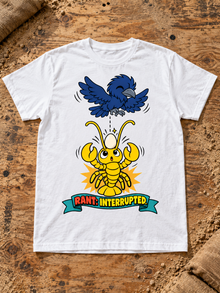 Nephy Co. Rant: Interrupted T-Shirt – white flat lay
