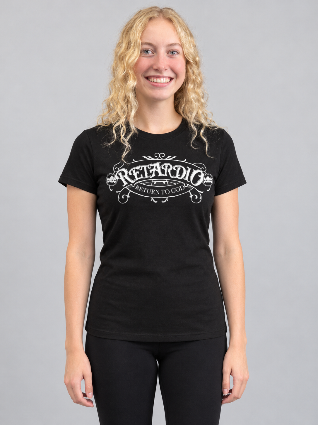R*tardio T-Shirt – Women's Slim Tee – Black (women's model)
