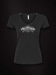 rtardio womens v neck black tultex 214 v2