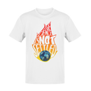 The Science Isn't Settled graphic tee in white with bold text design