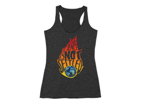The Science Isn’t Settled Racerback Tank with bold graphic design