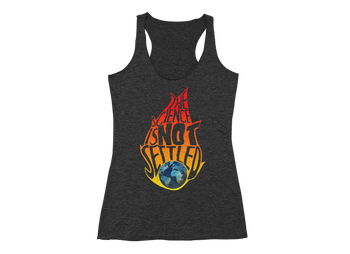 The Science Isn’t Settled Racerback Tank with bold graphic design