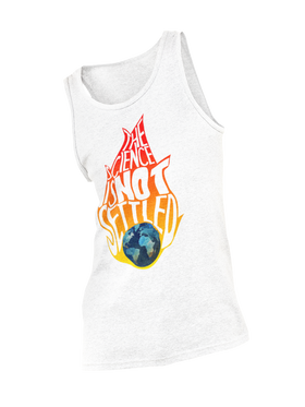 The Science Isn't Settled graphic tank top with bold text design