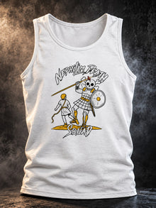 Skull of Goliath tank top in White - front view mockup