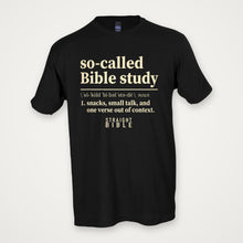 So-Called Bible Study tee, Black, Tultex 202