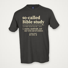 So-Called Bible Study tee, Charcoal, Tultex 202