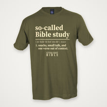 So-Called Bible Study tee, Military Green, Tultex 202