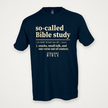 So-Called Bible Study tee, Navy, Tultex 202