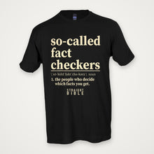 So-Called Fact Checkers tee, Black, Tultex 202