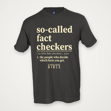 So-Called Fact Checkers tee, Charcoal, Tultex 202