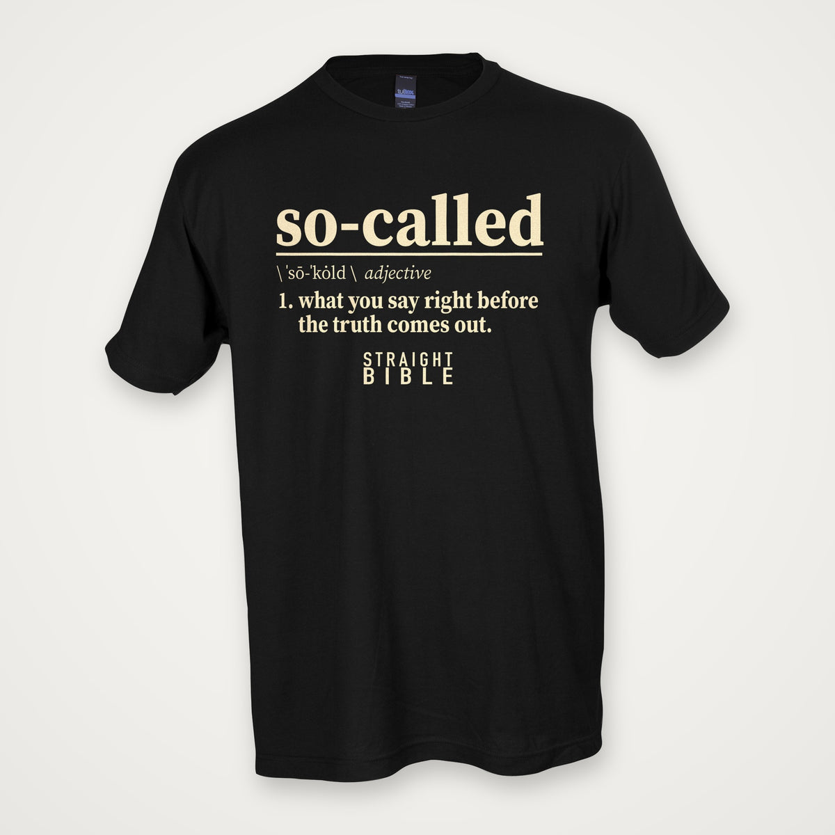 So-Called (original) tee, Black, Tultex 202