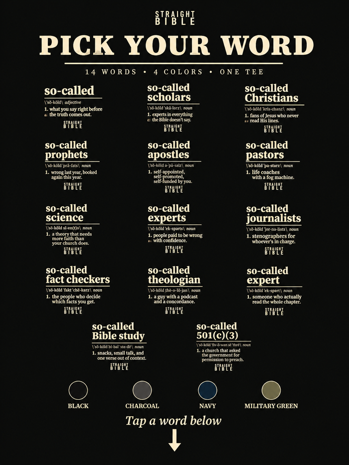 So-Called Dictionary Tee (Pick Your Word)