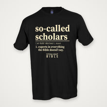 So-Called Scholars tee, Black, Tultex 202