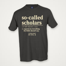 So-Called Scholars tee, Charcoal, Tultex 202