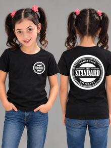 The Standard Logo - Youth Tee - Black (kids v2) (youth model)