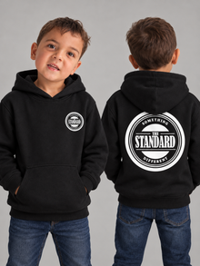 The Standard Logo - Youth Hoodie - Black (kids v2)