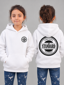 The Standard Logo - Youth Hoodie - White (kids v2)