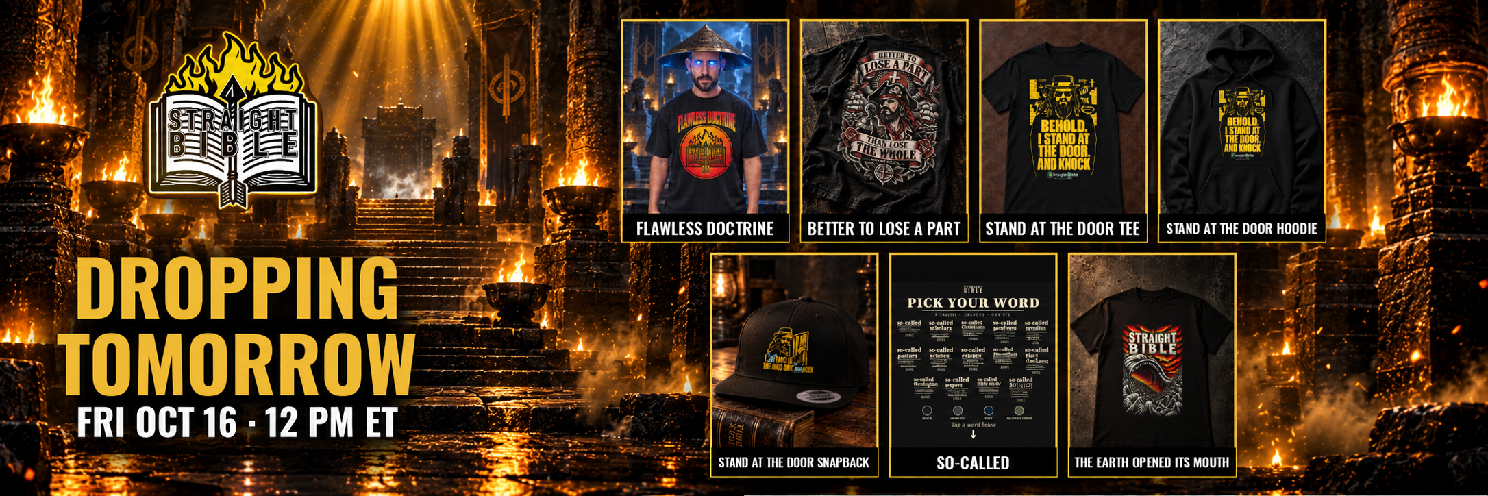 Straight Bible drop - dropping tomorrow, Fri Oct 16, 12 PM ET