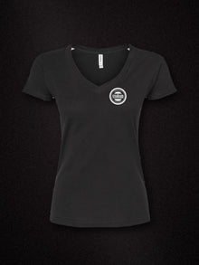 the standard womens v neck black tultex 214 v2