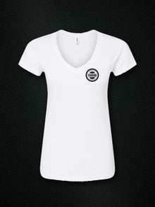 the standard womens v neck white tultex 214 v2